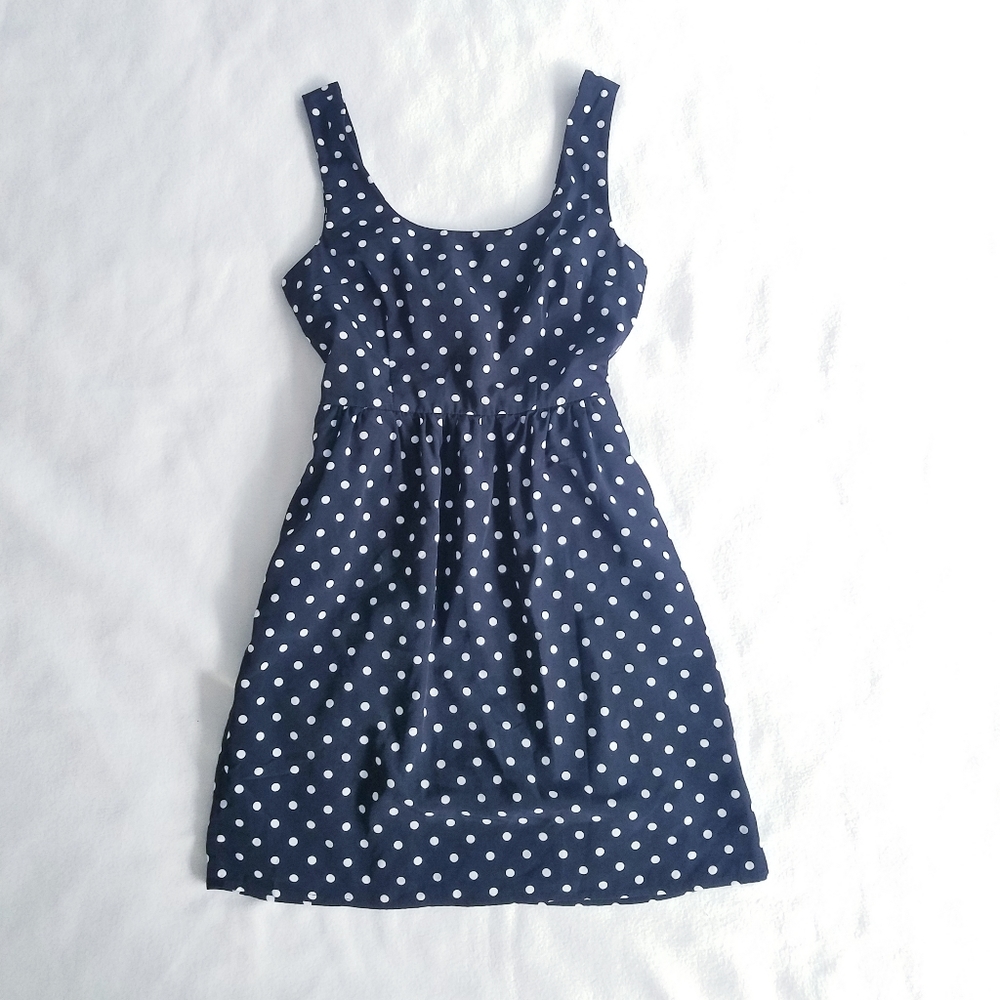 Retro B&W Polka Dot Dress